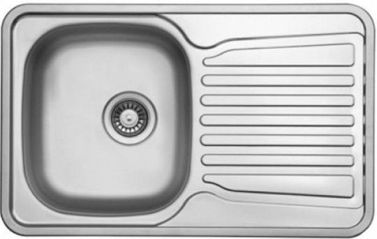 Macart Economy D-100 77.8x48.8cm Drop-In Sink Inox Matte W77.8xD48.8cm Silver