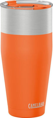 Camelbak Kickbak Glass Thermos Stainless Steel BPA Free Orange 800ml with Mouthpiece 1304801985