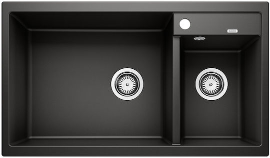 Blanco Metra 9 525936 Drop-In Мивка Ляв от Синтетичен Гранит Ш86xД50см Черно