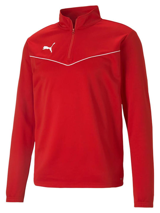 PUMA Teamrise Long Sleeve Sweater Red