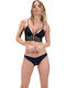 CottonHill Women's Bralette Bra Black