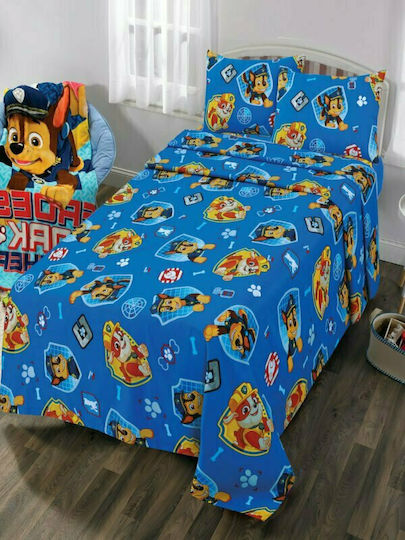 Детско Юрганче Единично Paw Patrol Син 160x240cm