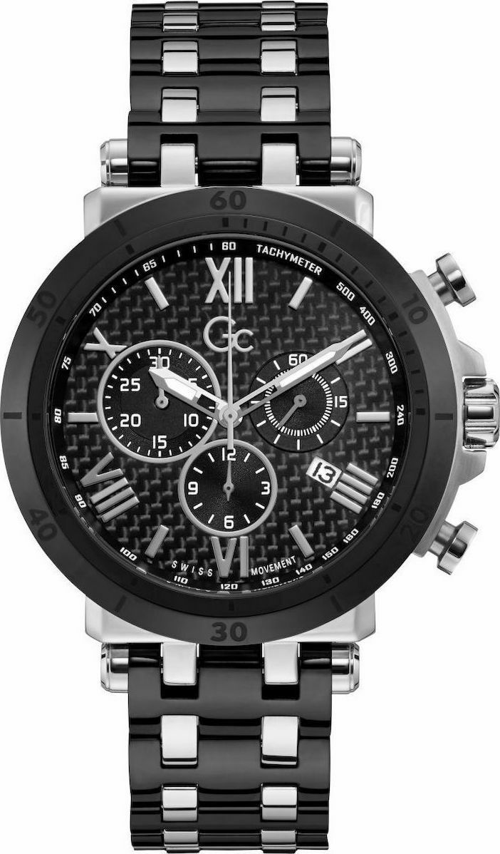 GC Watches Ρολόι Χρονογράφος με Μεταλλικό Μπρασελέ Y44008G2MF
