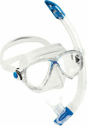CressiSub Marea & Gamma Set Μάσκα Θαλάσσης με Αναπνευστήρα Clear/Blue