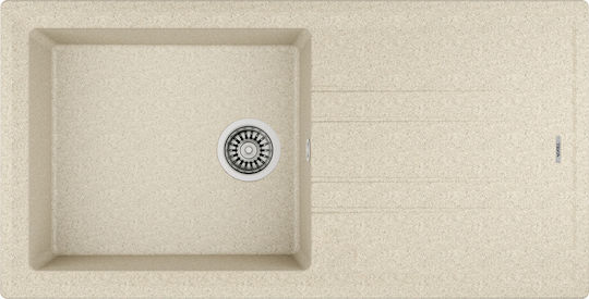 Teka Stone 60 L-TG 115330002 Drop-In Chiuvetă din Granit Sintetic L100xW51cm Bej nisip