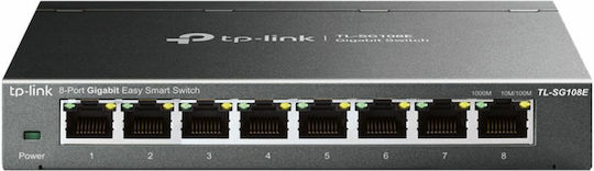 TP-LINK TL-SG108E Unmanaged L2 Switch with 8 Gigabit (1Gbps) Ethernet Ports