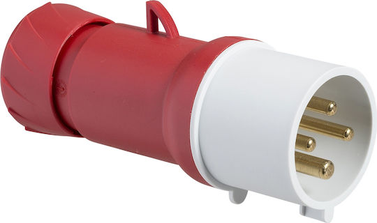 Schneider Electric PratiKa Male Industrial Socket 32A 4P 380-415V IP44 50-60Hz Industrial Socket PKE32M434