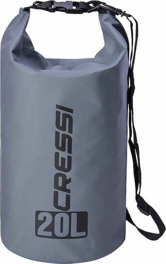 CressiSub Dry Shoulder Bag 20lt Dry Bag Γκρι Gray XUA928520