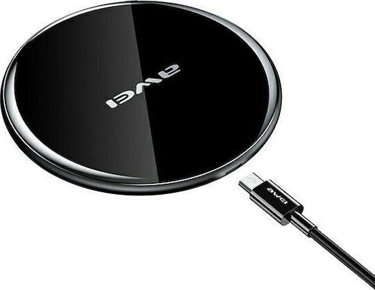 Awei Kabelloses Ladegerät (Qi Pad) 10W Schwarzs (W8)