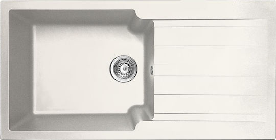 Duralit KS105 Ένθετος από Συνθετικό Γρανίτη Μ100xΠ50cm Bianco Artico