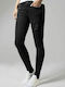 Urban Classics TB1362 High Waist Women's Jean Trousers with Rips Black