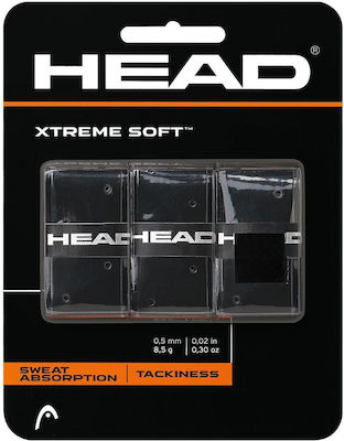 Head Xtreme Soft Overgrip Μαύρο 3τμχ