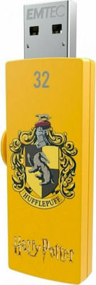 Emtec M730 Harry Potter Hufflepuff 32GB USB 2.0 Stick Gelb