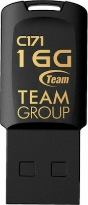 TeamGroup C171 16GB USB 2.0 Stick Μαύρο