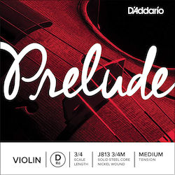 Daddario Prelude Violin Singles 3/4 Medium Μονή Χορδή Steel 1/4 Daddario Prelude Violin Singles 3/4 Medium Μονή Χορδή Steel 1/4