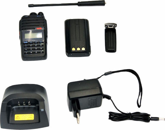 DK-501 Walkie Talkie with Monochrome Display Black