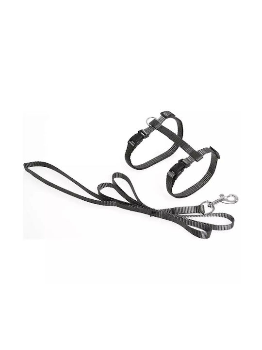 CAT HARNESS & LEASH GREY 110cm