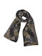 Kids Knitted Scarf Cam Khaki
