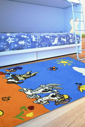 Sprintzio 1212 Παιδικό Χαλί Blue Orange 120x180cm Πάχους 11mm