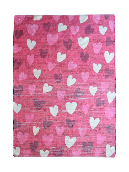 Ravenna Handmade Kids Rug Hearts Cotton 120x180cm Hearts