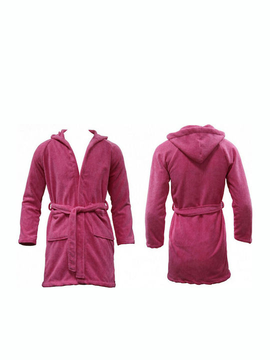 AlpinPro Aegean Swimming Bathrobe Pink Microfib...