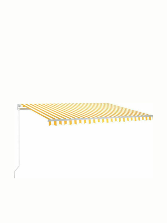 vidaXL Terrace Wall Tent with LED Light Yellow ...