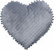 Palamaiki Crib Decorative Pillow Heart Gray 38x40cm