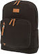 Polo Bole Black Ученическа Раница Гимназия с Джоб за Бутилка Кафява 22 Литра 32 x 15 x 45 см