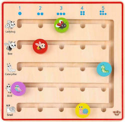 Tooky Toys Baby-Spielzeug Παιχνίδι με Αριθμούς και Ζώα aus Holz für 36++ Monate