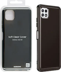 Samsung Soft Clear Cover Coperta din spate Silicon Negru (Galaxy A22 5G) EF-QA226TBEGEU