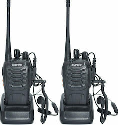 Baofeng BF-888S-D UHF/VHF Wireless Transceiver 5W without Screen Black 2pcs