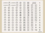 Hager Σήμανση Ηλεκτρολογικού Πίνακα Ετικέτες Κυκλωμάτων με Σύμβολα L05100