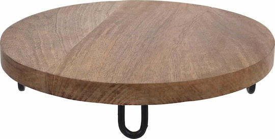 JK Home Decoration Ξύλινος Δίσκος Κρεβατιού 29.5x29.5x6cm