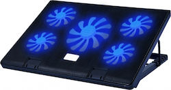 Naxius CP-21 Cooling Pad με 5 Ανεμιστήρες και Φωτισμό