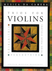 Editio Musica Budapest Trios for Violins Παρτιτούρα για Βιολί