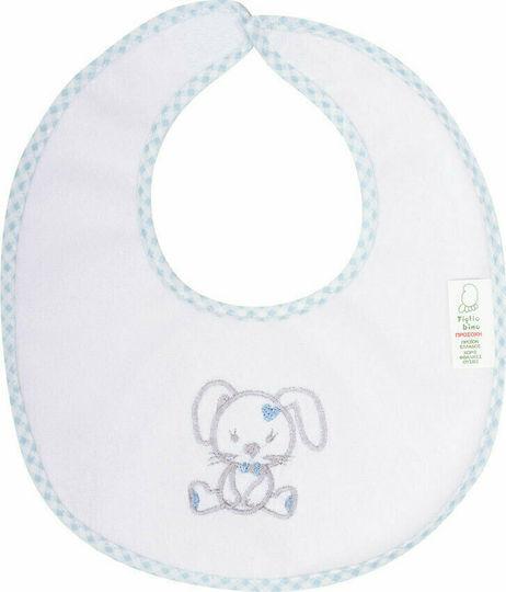 Figlio Bino Bib Fabric with Hoop & Loop Fastener Ciel