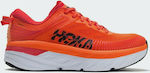 Hoka One One Bondi 7 Ανδρικά Αθλητικά Παπούτσια Running Πορτοκαλί