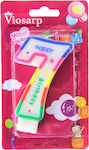 Viosarp Birthday Candle Number "7" Multicolored VC1929-7