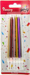 Viosarp Birthday Candle Regular Multicolored 6pcs VC1920