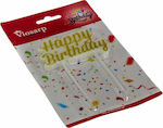 Viosarp Κερί Party Happy Birthday με Glitter
