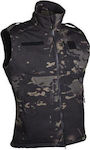 Mil-Tec Softshell Vest Multicam Black