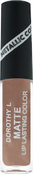 Dorothy L Metallic Matte Υγρό Κραγιόν Metallic ...