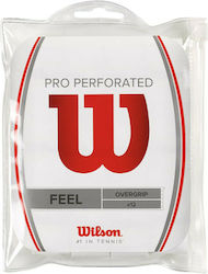 Wilson Perforated Overgrip Weiß 12τμχ Wilson Perforated Overgrip Weiß 12τμχ