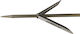 Epsealon Speargun Shaft Tahiti Double Wing Tahitian Shaft with Shark Fins Double Barbed 7mm/160cm