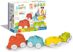 Baby Clementoni Τουβλάκια Baby Train Sensory για 6+ Μηνών 12τμχ