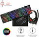 Lamtech 4in1 Set Tastatură de Gaming cu iluminare RGB & Mouse Negru