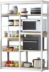 Pakketo Leena Metallic Rack 8 Tiers White