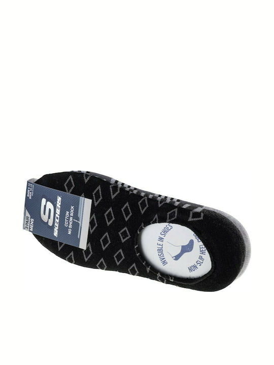 Skechers S113816 Ανδρικές Κάλτσες με Σχέδια Black / Grey 3Pack