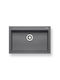 Pyramis Istros 1B 070046011 Drop-In Chiuvetă din Granit Sintetic L76xW50cm Gri de fier