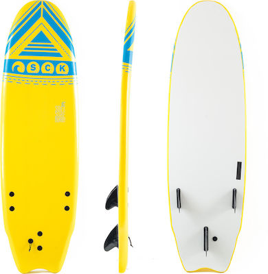 SCK Surfboard Soft-Board 6FT Yellow